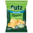 thumbnail image 1 of Utz Ripples Sour Cream & Onion Potato Chips, Gluten-Free, Party Size, 12.5 oz Bag, 1 of 8