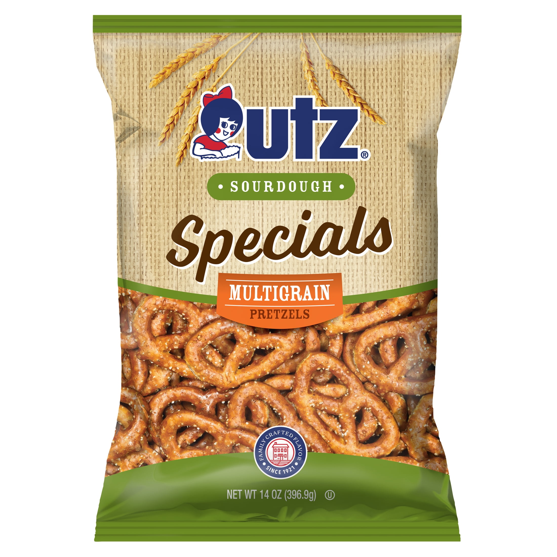 Utz Sourdough Specials Multigrain Pretzels, 14 oz Bag