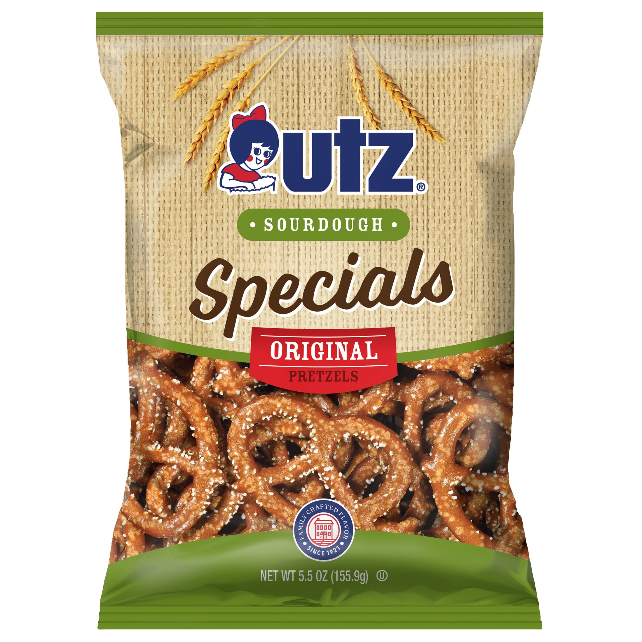 Utz Sourdough Specials Original Pretzels, 5.5 oz Bag