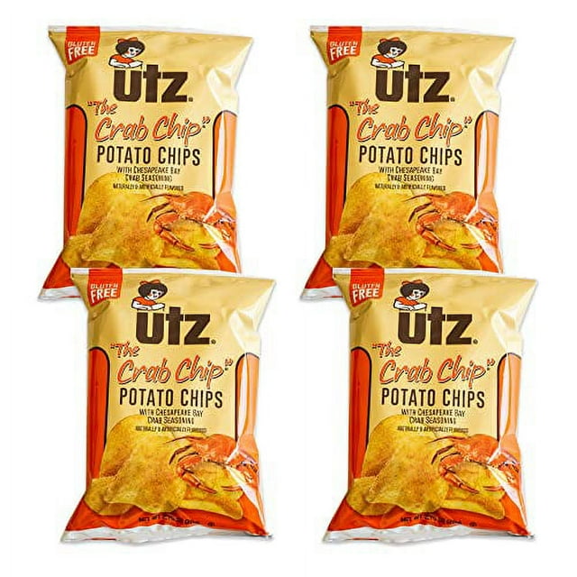 Utz The Crab Potato Chip Chesapeake Bay Seasoning Crunchy Delicis