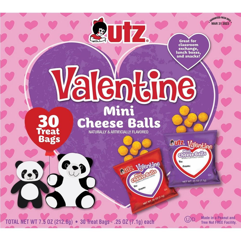 Utz Valentine's Mini Cheese Balls 7.5oz