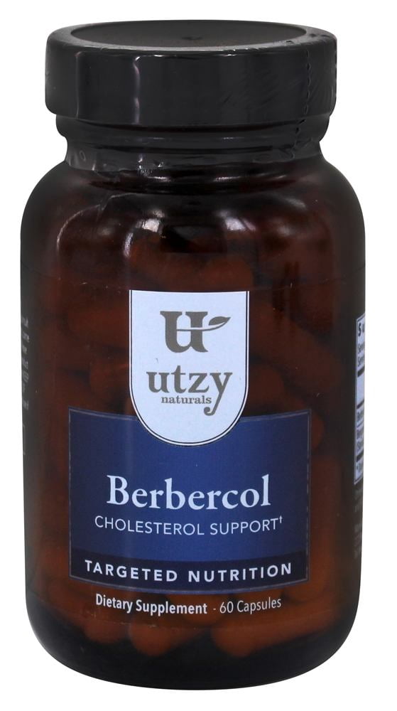 Utzy Naturals Berbercol | 500mg Citrus Bergamot (as Bergamonte) & Berberine | Naturally Supports Heart Health and More | 60 Capsules
