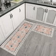 thumbnail image 1 of Uuiauoio 2 Piece Kitchen Rug Set, Non-Slip Super Absorbent Kitchen Mats for Floor with Rubber Backing, Stain Resistant Runner for Hallway Laundry Holiday Decor(15.7 x 23.6in+15.7x 47.2in), 1 of 6