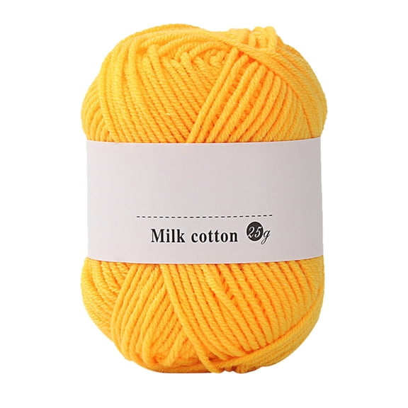 Uuiauoio 25g Soft Comfortable Cotton Blend Milk Yarn Fabric Wool Crochet Knitting Supplies for Handcrafts Spinning Materials