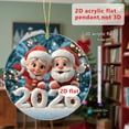 thumbnail image 1 of Uuiauoio 2D Flat Acrylic Christmas Hanging Ornament, Winter Themed Tree Decoration for Home Display, Christmas Ornament Xmas Cute Decorations for Tree Xmas Hanging Decor, 1 of 2