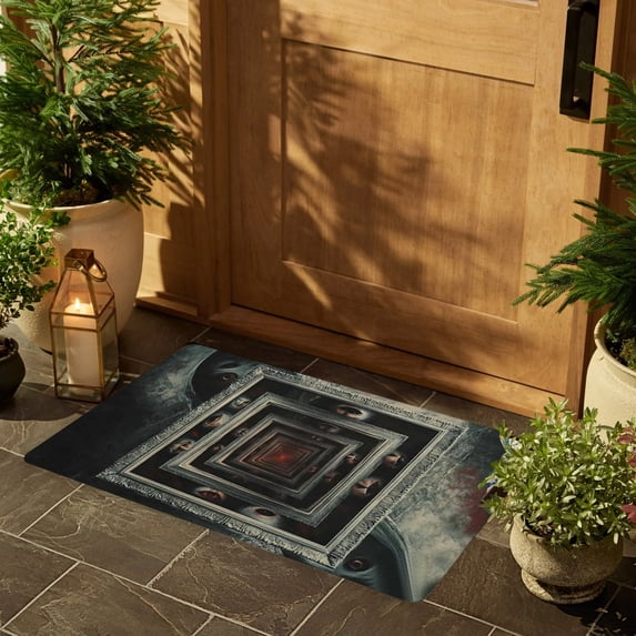 Uuiauoio 3D Hole Rug, Optical Illusion Rugs, Rug That Looks Like A Hole, Carpet Bottomless Holes Optical Illusion Area Rugs, Non-Slip Visual Doormat