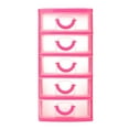 thumbnail image 1 of Uuiauoio 5-Layer Clear Desk Organizer with Drawers Versatile Desktop Storage Box for Office Supplies Makeup Jewelry Compact Plastic Drawer Cabinet 5.12X3.54X7.09 Inches, 1 of 3