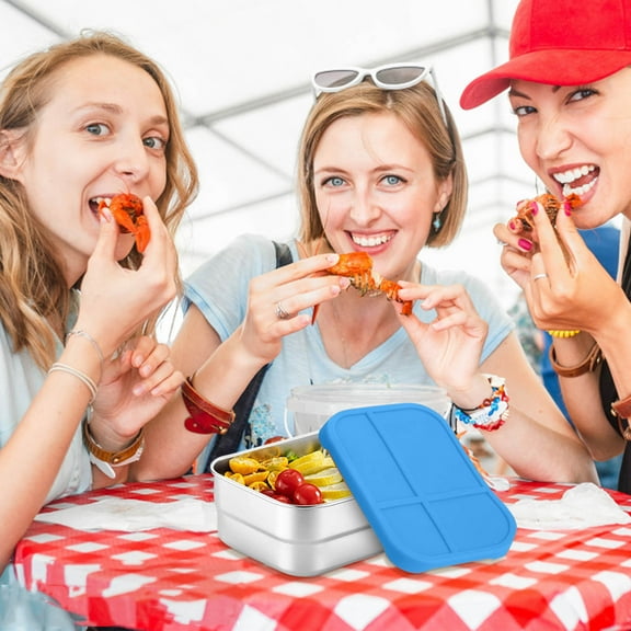 Uuiauoio 720ml Rectangular Food Storage Container, Airtight Leak-Proof Meal Prep Containers with Lids, Plastic Food Grade Snack Box for Kitchen Organization, Lunch Box for Office, Picnics