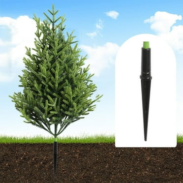 Uuiauoio Artificial Cedar Topiary Trees with Ground Spike, UV Resistant Fake Evergreen Bushes Shrubs Trees Artificial Plants Realistic Faux Cypress Plants for Indoor Outdoor Front Porch Garden