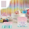 thumbnail image 1 of Uuiauoio Colorful Scale Pattern Party Tableware Set, Disposable Paper Plates Cups and Napkins for Girls Birthday Theme, Mermaid Themed Tableware for Holiday and Celebration Events, 1 of 6