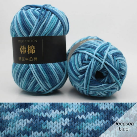 Uuiauoio Cotton Yarn for Crocheting, Baby Yarn for Crocheting Soft, Fluffy Crochet Yarn, 7 Ply Cotton Yarn for Puzzle、Socks、Clothes