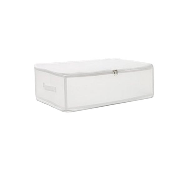 Uuiauoio Durable Waterproof Storage Boxes, Foldable Organizers with Double Zippers & Handles for Clothes, Books, Toys
