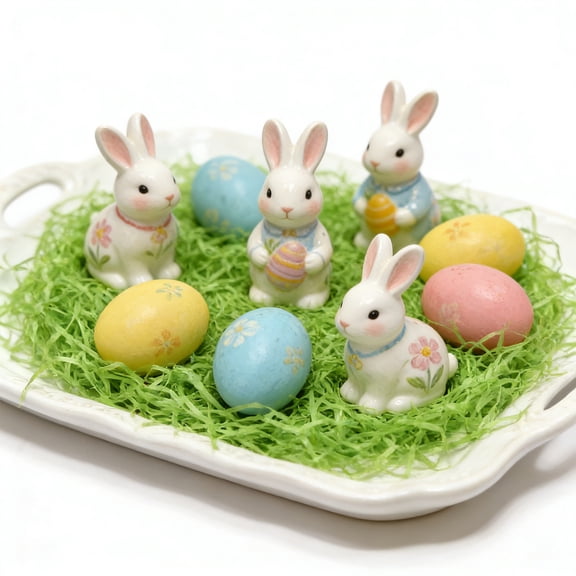 Uuiauoio Easter Green Grass Green Raffia Grass Recyclable Shred Paper for Gift Basket Filler Easter Party Decoration Wrapping Basket Filling