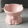 thumbnail image 1 of Uuiauoio Elevated Cat Food and Water Bowl Ceramic Raised Feeder Dish for Indoor Pets Anti Vomit Slow Feed Healthy Digestion Whisker Relief Non Slip Base, 1 of 6