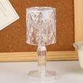 thumbnail image 1 of Uuiauoio Exquisite Crystal LED Table Lamp, 4.72 Inch Small Decorative Night Light for Home Bedroom Living Room and Office, Energy Saving Ambient Lighting with Transparent Plastic Shade, 1 of 8