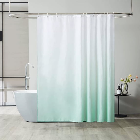 Gradient Print Shower Curtain, Waterproof Polyester Bathroom Curtain with Eyelets, Thickened Fabric Shower Cover for Tub and Stall, Machine Washable Bath Decor