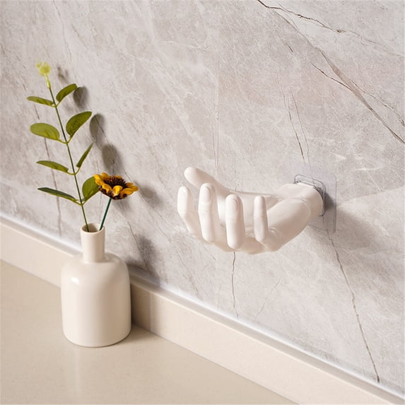 Uuiauoio Hand Key Holder, Funny Wall Mounted Hooks Home Storage for Kitchens Bedrooms, Multifunctional Hooks Decorations Hanging for Keys Jewelry