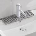 thumbnail image 1 of Uuiauoio Kitchen Sink Splash Guard Mat, Faucet Base Cover, Thickened Absorbent Drip Tray, Dishwasher Safe Splash Proof Protector Pad for Sink Accessories, Bathroom Vanity, Countertop Protection, 1 of 9