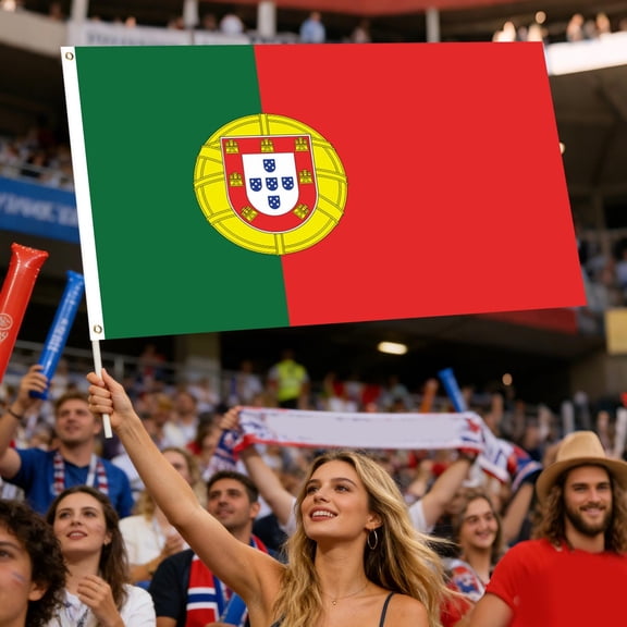 Uuiauoio Large Football Fan Flag 35.43x59.06 inches for Match Viewing Party Decor Bar Atmosphere Team Support Celebration Supplies Sport Banner