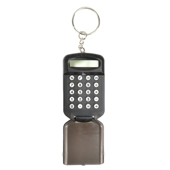 Uuiauoio Mini Keychain Calculator with Digital Display, Portable Electronic Calculator for Office and Personal Use, Compact Pocket Sized Calculator with Key Ring for Everyday Calculations