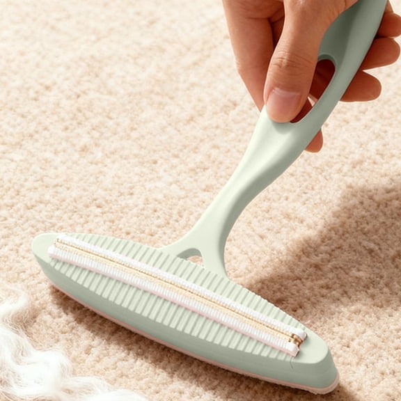 Uuiauoio Pet Hair Remover, Pet Hair Removal Tool for Dog and Cat, Resuable Long Handle Fur Remover with Dual-Sided Cleaning Brush, Washable Fur Brush for Furniture,Couch,Carpet,Clothes