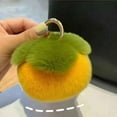 thumbnail image 1 of Uuiauoio Plush Persimmon Keychain Car Bag Charm Mini Fruit Ornament Unisex Gift Car Accessory Everyday Carry​​,Imitation Small Persimmon Car Keychain Pendant Ball School Bag Ornaments Gift, 1 of 6