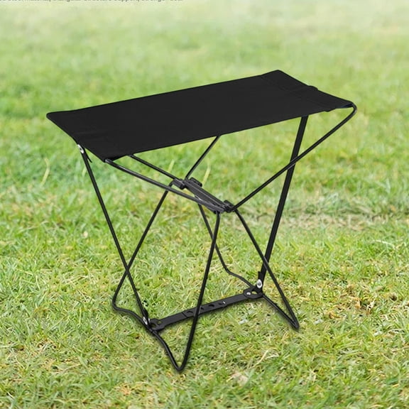 Uuiauoio Portable Folding Stool with Steel Frame, Compact Oxford Fabric Seat for Outdoor Fishing, Camping, Travel, Train Station Waiting, and On-the-Go Seating Solution, Supports Up to 60kg