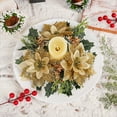 thumbnail image 1 of Uuiauoio Silk Cloth Artificial Leaves Candle Ring Garland Christmas Table Centerpiece Decor Wreath for Holiday Parties Fireplace Home, 1 of 6