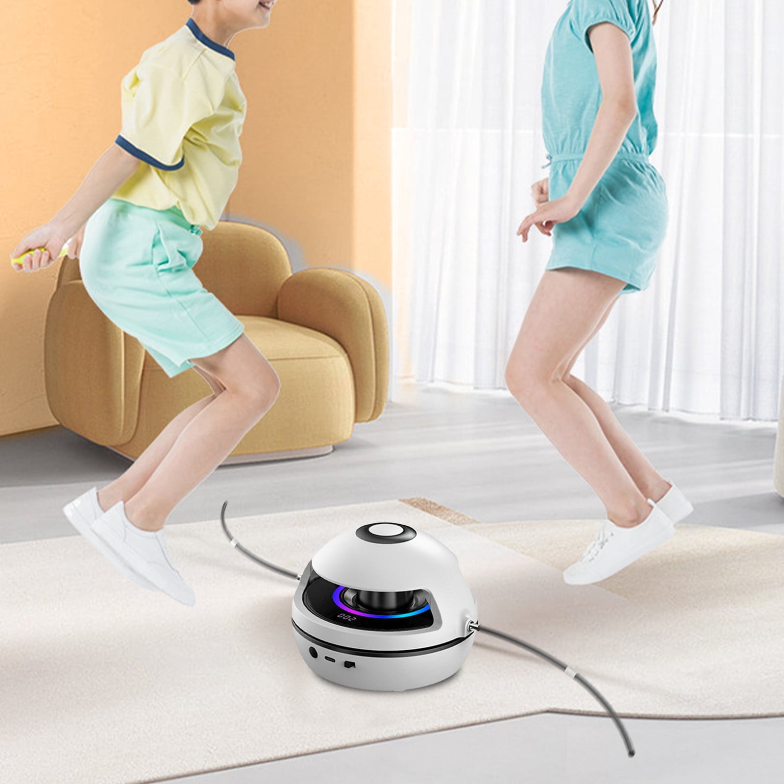 Uuiauoio Smart Jump Rope Machine, Electric Music Jump Rope, Smart ...