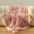 thumbnail image 1 of Uuiauoio Soft Faux Fur Throw Blanket – Fuzzy Fluffy Cozy Microfiber Blankets, Warm Thick Plush Fleece Throw Blanket for Couch,Bed,Sofa,Gift for Women, 1 of 6