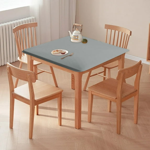 Uuiauoio Square Fitted Tablecloth 33.86x33.86 Inch- Card Elastic Table Cover-Small Stretch Folding Table Cloths Topper Cap for Kitchen Dining Picnic Patio Outdoor Party Tables