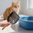 thumbnail image 1 of Uuiauoio Stainless Steel Cat Litter Scoop with Fine Mesh Sifter, Ergonomic Handle Poop Shovel for Clumping Litter, Durable Waste Scooper for Litter Box Cleaning, 1 of 6