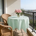thumbnail image 1 of Uuiauoio Tablecloth Party Decorations Round Table Cloths Plastic Tablecloth Disposable Round Plastic Table Cover for Wedding Birthday Party, 1 of 6