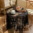 thumbnail image 1 of Uuiauoio Tablecloth Tablecloth Crochet Laces Table Cloth Vintage Embroidered Side Table Cover for Round Coffee Tables Wedding Rectangle Tables Decor, 1 of 9
