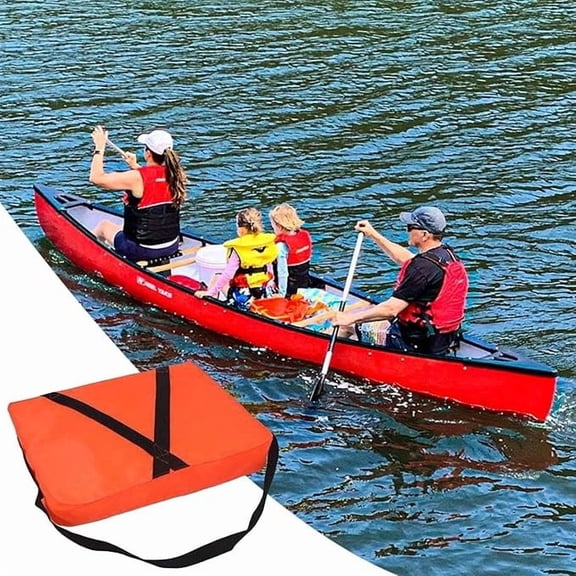 Throwable Flotation Cushion, Marine Foam Flotation Cushion, Throwable Flot- Device, Portable Waterproof Marine Throw Cushions for Sailing/Kayaking/Cam,18x14in