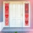 thumbnail image 1 of Uuiauoio Valentine's Day Door Banner Decoration Valentine Hanging Front Porch Love Heart Banner Romantic for the Home Wall School Office Indoor Outdoor Party Supplies Decor, 1 of 6