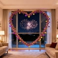 thumbnail image 1 of Valentine's Day Heart Tinsel Garlands - Heart Tinsel Garland Metallic Twist Design, Perfect Shiny Hanging Decorations for Valentine's Tree, Wreath, Wedding Party, 1 of 6
