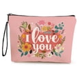 thumbnail image 1 of Valentine's Day Makeup Bag Design Portable Cosmetic Organizer for Women Lipstick Storage Multi Functional Pencil Case Student Gift Holiday Theme, 1 of 5
