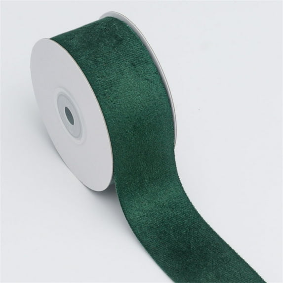 Uuiauoio Velvet Flocked Ribbon , Wired Craft Ribbon for Christmas Tree Wreath Gift Wrapping, Jewelry Accessories Wedding Decor and Holiday Bows