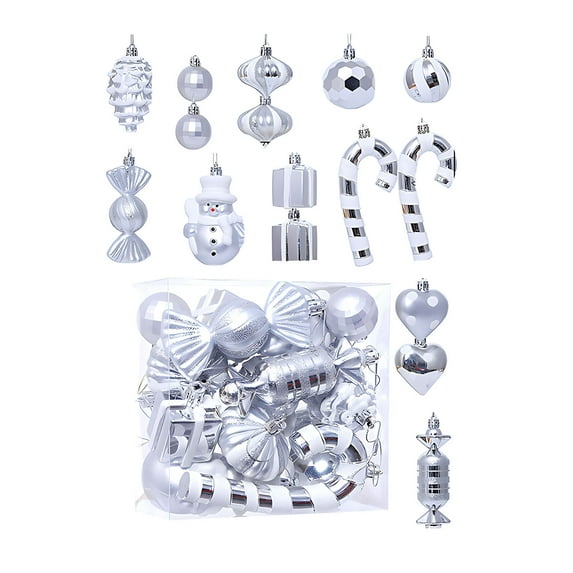 Uuiauoio Vintage Christmas Tree Ornaments Shatterproof Hanging Balls Elegant Holiday Decor for Home Festive Party Wedding Seasonal Celebration