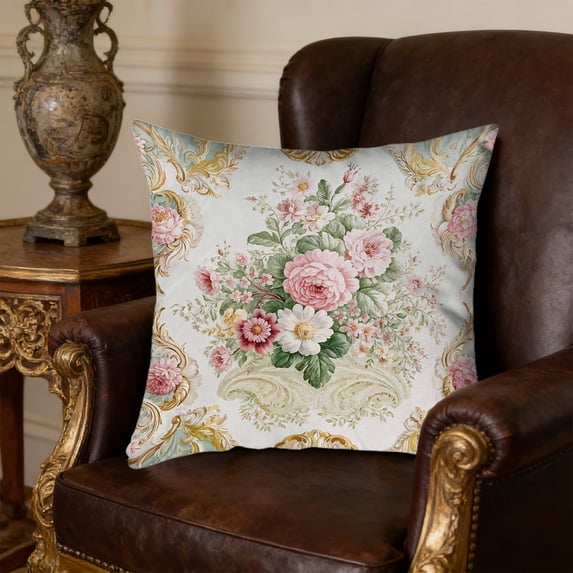 Uuiauoio Vintage Flowers Decorative Throw Pillow Cover Inspired- Vintage Flower Gift Art Farmhouse Cushion Pillowcase for Sofa Couch Bed Outdoor Living Room Home Decor