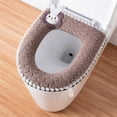 thumbnail image 1 of Uuiauoio Washable Thickened Toilet Seat Cushion Cover, Soft Heated Toilet Seat Pad for Elderly & Disabled, Non-Slip Warm Toilet Lid Cover for Bathroom Comfort, Toilet Seat Cushion for Cold Weather, 1 of 6