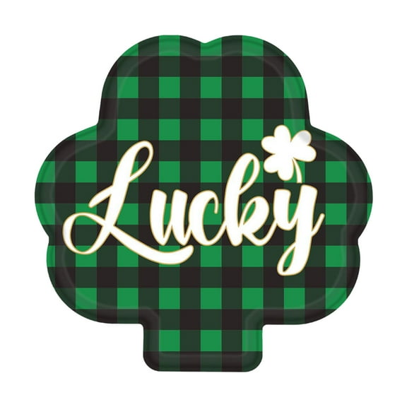 Uuowzo 24 Pcs St Patrick's Day Plates and Napkins Supplies Set Shamrock Theme Party Disposable Tableware Kit Decorations Favors for Birthday Party Shower