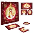 thumbnail image 1 of Uuowzo 4-Piece Christmas Shower Curtain Set,Winter Xmas Interesting Snowman Christmas Shower Curtain Set with Rugs,Waterproof Fabric Bathroom Home Decor Sets, 1 of 4