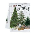 thumbnail image 1 of Uuowzo Christmas Kitchen Towels Christmas Tree Print Hanging Hand Bath Microfiber Towel For Bathroom Home Tea Bar Kitchen Christmas Decorations, Christmas Gifts for Family, A, 1 of 6