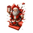 thumbnail image 1 of Uuowzo Christmas Wall Decoration Santa Claus Wall Stickers Holiday Wall Stickers Christmas Decorations, Christmas Gifts for Family, Multicolor, 1 of 6
