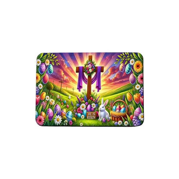 Uuowzo Easter Day Carpet Entrance Door Mat Household Absorbent Nonslip Foot Mat Dirt Proof Mat Bathroom Nonslip Mat Size 15.7x23.6 In Indoor Outdoor Easter Decorations for Yard Garden, K