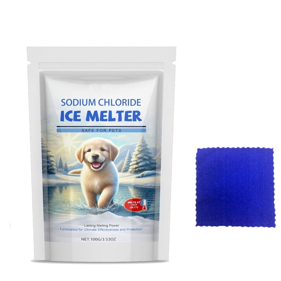 Uuowzo Effectively Melt Ice and Snow While Reducing Potential Impacts The Environment and Vegetation 100g Ice Melter for Sidewalks Pet Safe