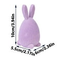 thumbnail image 1 of Uuowzo Flocked Easter Egg Rabbits Ornament Indoor Outdoor Easter Decorations for Yard Garden, Purple, 1 of 2