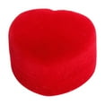 thumbnail image 1 of Uuowzo Flocking Ring Box Heart-shaped Flip Lid Jewelry Proposal Ring Box Jewelry Gift Packaging Storage for Valentine'S Day Home Setting, Red, 1 of 6